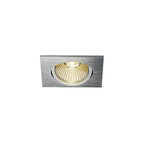 SLV NEW TRIA 68 I CS/LS Downlight aluminium DTW eckig, Einbauleuchte, Einbauspot, Deckeneinbauleuchte, Spot, Deckenspot, Einbaustrahler, Deckenstrahler, Wohnzimmer, Badezimmer von SLV