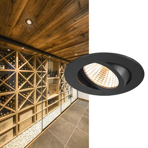 SLV NEW TRIA UNIVERSAL 68, Deckeneinbauleuchte, 2500/3000/4000K, 38°, IP 20, rund, schwarz SLV NEW TRIA UNIVERSAL 68, Deckeneinbauleuchte, 2500/3000/4000K, 38°, IP 20, rund, schwarz von SLV