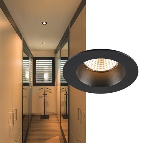 SLV NEW TRIA UNIVERSAL 68, Deckeneinbauleuchte, 2500/3000/4000K, 38°, IP 20 / IP 65, rund, schwarz SLV NEW TRIA UNIVERSAL 68, Deckeneinbauleuchte, 2500/3000/4000K, 38°, IP 20 / IP 65, rund, schwarz von SLV