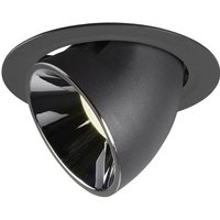 SLV NUMINOS GIMBLE XL 1006073 LED-Einbauleuchte Schwarz Neutralweiß Deckenmontage möglich, Drehbar von SLV