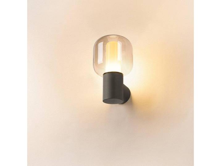 SLV Ovalisk LED-Außenwandleuchte CCT, schwarz, Glas, Modern von SLV