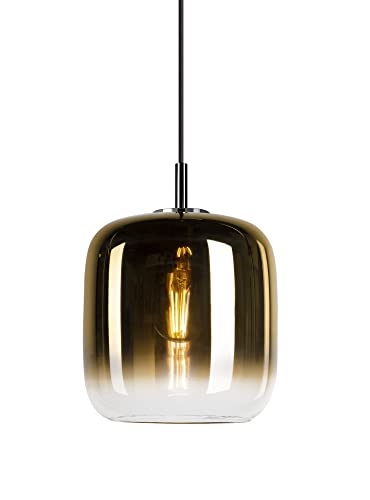 SLV PANTILO 20 Pendelleuchte / Wohnzimmer-Lampe, Innen-Beleuchtung, Hänge-Leuchte Esszimmer, LED, Decken-Leuchte / E27 15W gold von SLV