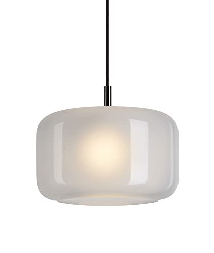 SLV PANTILO 28 Pendelleuchte / Wohnzimmer-Lampe, Innen-Beleuchtung, Hänge-Leuchte Esszimmer, LED, Decken-Leuchte / E27 15W weiß von SLV