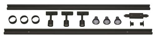 SLV PURI 1PHASEN-HOCHVOLT-SET | Aufbau-Schiene, Stromschienen-System |dreiflammig, schwarz, inkl. 2x1 m Hochvoltschiene, 3xPURI Längsverbinder, 2 Endkappen, 3x Dekoring, 3x LEDs SLV PURI 1PHASEN-HOCHVOLT-SET | Aufbau-Schiene, Stromschienen-System |dreiflammig, schwarz, inkl. 2x1 m Hochvoltschiene, 3xPURI Längsverbinder, 2 Endkappen, 3x Dekoring, 3x LEDs von SLV