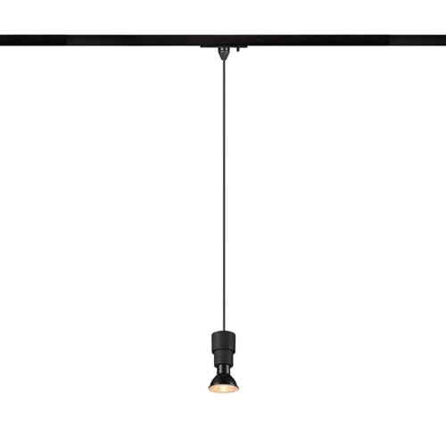 SLV PURI 2.0 Basic, 1~ Pendelleuchte, GU10, Pendellänge 200 cm, 1x max. 6 W, schwarz von SLV