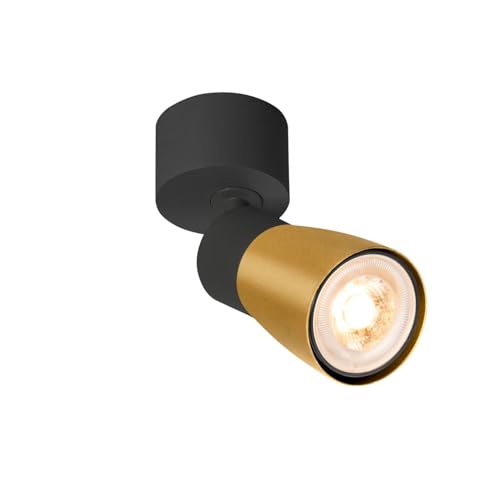 SLV PURI 2.0 DOME, Deckenleuchte, Wandleuchte, Schwarz/Gold SLV PURI 2.0 DOME, Deckenleuchte, Wandleuchte, Schwarz/Gold von SLV