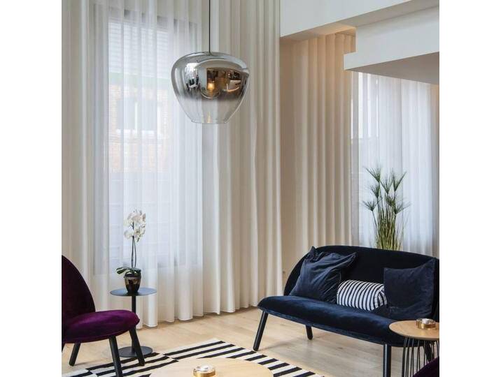 SLV Pantilo Convex Hängelampe Ø 40cm mit Baldachin für Wohn & Esszimmer - Chrom - Modern - Metall SLV Pantilo Convex Hängelampe Ø 40cm mit Baldachin für Wohn & Esszimmer - Chrom - Modern - Metall von SLV