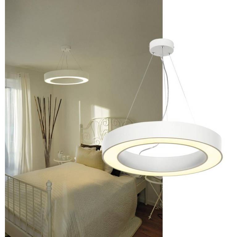 SLV Pendelleuchte LED Pendelleuchte Medo Ring in weiß, Ø 600 mm, LED von SLV