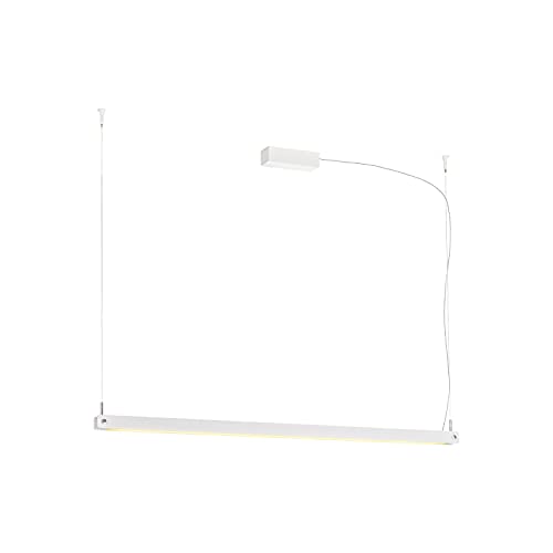 SLV NOYA | Pendelleuchte, Wohnzimmer-Lampe, Innen-Beleuchtung, Hänge-Leuchte Esszimmer, LED, Decken-Leuchte | dimmbar, 32W, 2025lm, weiß von SLV