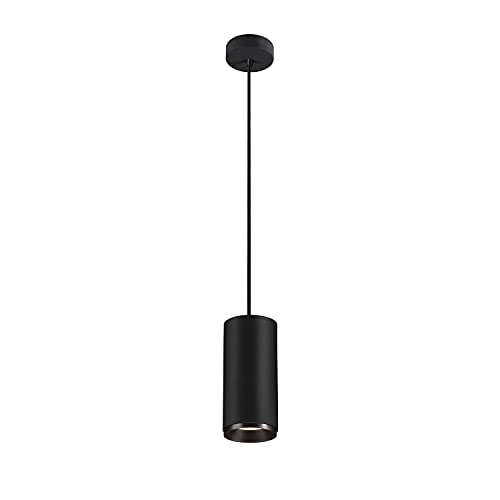 SLV Pendelleuchte NUMINOS® PD PHASE L / Wohnzimmer-Lampe, Innen-Beleuchtung, Hänge-Leuchte Esszimmer, LED, Decken-Leuchte / 4000K 28W 2675lm schwarz dimmbar 24Grad von SLV