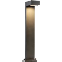 SLV QUADRASYL 75, Outdoor Standleuchte, Energiesparleuchte GX53, IP44, eckig, anthrazit, L/B/H 19/22,5/75 cm, max. 11W von SLV