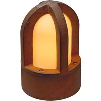 SLV RUSTY® CONE 24, Outdoor Standleuchte, C35, rund, stahl gerostet, Ø/H 15/24 cm, max. 40W, IP54 von SLV