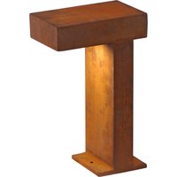 SLV RUSTY® PATHLIGHT, Outdoor Standleuchte, Energiesparleuchte GX53, IP44, stahl gerostet, max. 9W von SLV