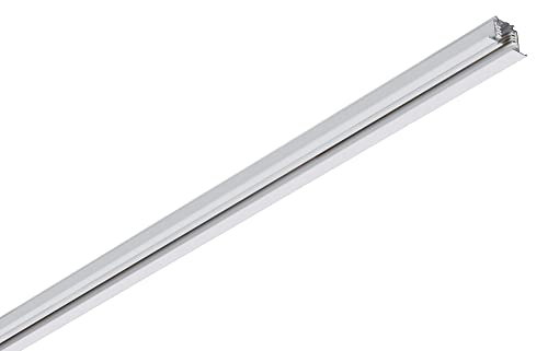 SLV S-TRACK 3-Phasen-Einbauschiene/Hochvoltschiene / 1m, weiß, dimmbar von SLV