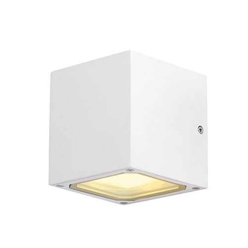 SLV SITRA Cube Wandleuchte, würfelförmig, Weiss, GX53, von SLV