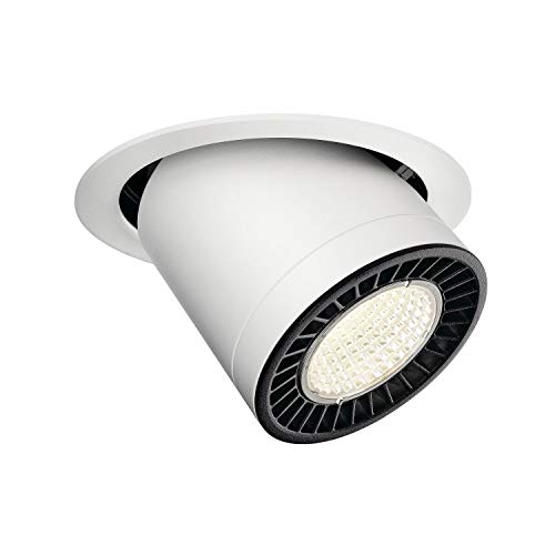 SLV SUPROS MOVE, Indoor LED Deckeneinbauleuchte weiß rund 4000K 60° CRI90 2700lm SLV SUPROS MOVE, Indoor LED Deckeneinbauleuchte weiß rund 4000K 60° CRI90 2700lm von SLV