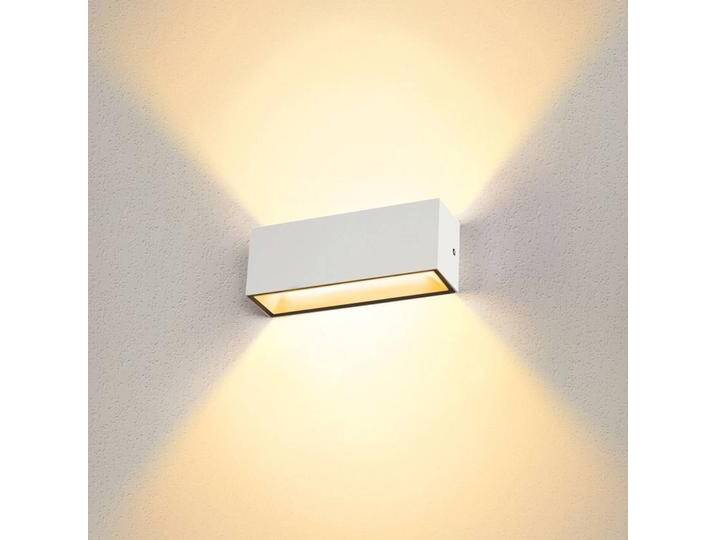 SLV LED Aussenwandleuchte Sitra, weiß / opal, Aluminium, Modern, LED Wandleuchte außen von SLV