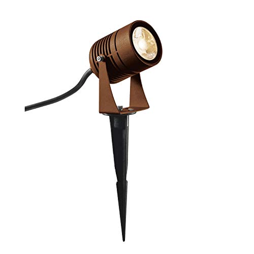 SLV LED SPIKE | Beleuchtung von Garten, Terrasse, Pflanzen, Wegen, Teich, Aussen-Leuchte, Mobile Leuchte, Spießleuchte, LED Strahler | IP55, rost, LED Inside, 3000K von SLV