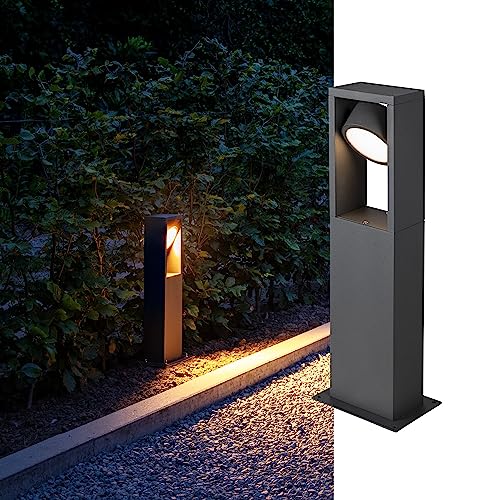 SLV ESKINA FRAME 45 | Stehleuchte, LED Außen-Beleuchtung für Wege, Eingänge, Outdoor Garten-Lampe, Außenleuchte | CCT switch 3000/4000K, IP65, 1200lm, LED Inside, anthrazit von SLV