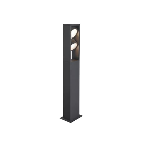 SLV ESKINA FRAME 75 | Stehleuchte, LED Außen-Beleuchtung für Wege, Eingänge, Outdoor Garten-Lampe, Außenleuchte | CCT switch 3000/4000K, IP65, 2400lm, 2x LED Inside, anthrazit von SLV