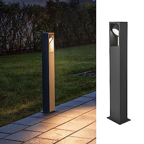 SLV ESKINA FRAME 75 | Stehleuchte, LED Außen-Beleuchtung für Wege, Eingänge, Outdoor Garten-Lampe, Außenleuchte | CCT switch 3000/4000K, IP65, 1200lm, LED Inside, anthrazit von SLV