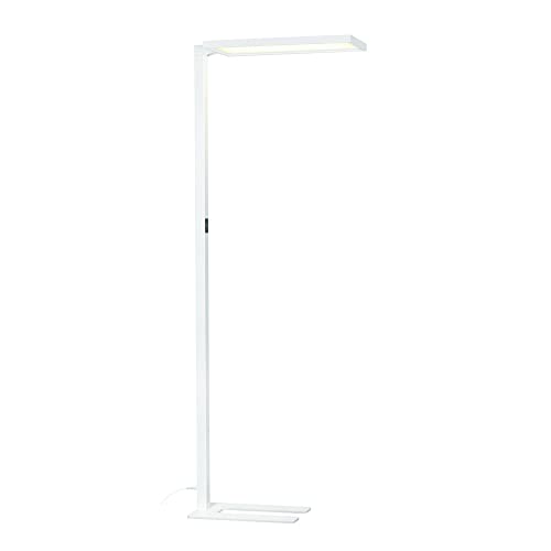 SLV WORKLIGHT |Stehleuchte, LED Innen-Beleuchtung, Bürobeleuchtung, Homeoffice-Leuchte, Lese-Lampe | 4000K, 79W, 7600lm, Weiß SLV WORKLIGHT |Stehleuchte, LED Innen-Beleuchtung, Bürobeleuchtung, Homeoffice-Leuchte, Lese-Lampe | 4000K, 79W, 7600lm, Weiß von SLV