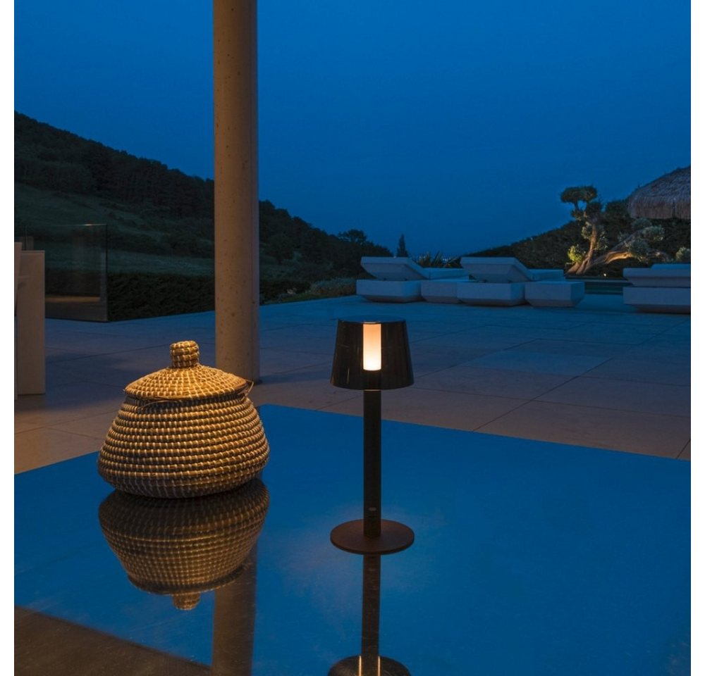 SLV Gartenleuchte LED Akku Tischleuchten-Set Taha in Schwarz 5W 200lm IP65, LED SLV Gartenleuchte LED Akku Tischleuchten-Set Taha in Schwarz 5W 200lm IP65, LED von SLV