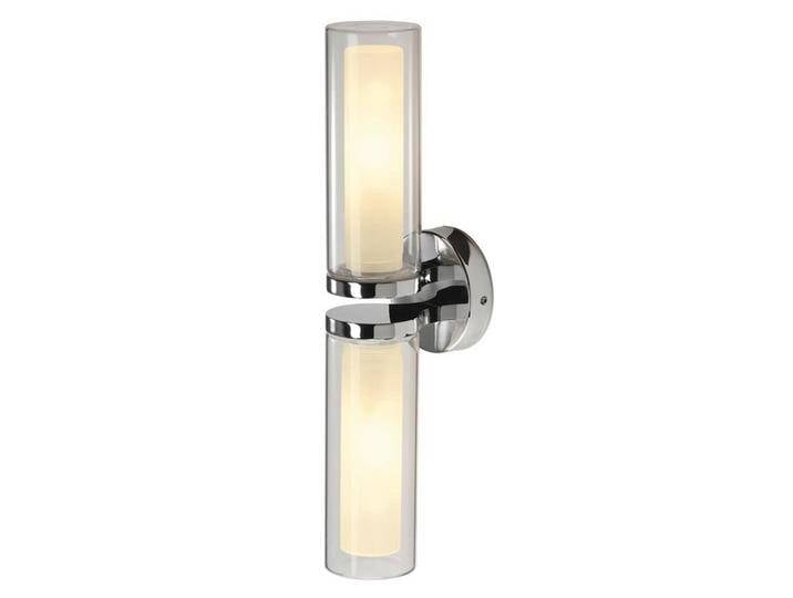 SLV WL 106 Wandleuchte, IP44, zweiflammig für Badezimmer - Chrom - Modern - Glas von SLV