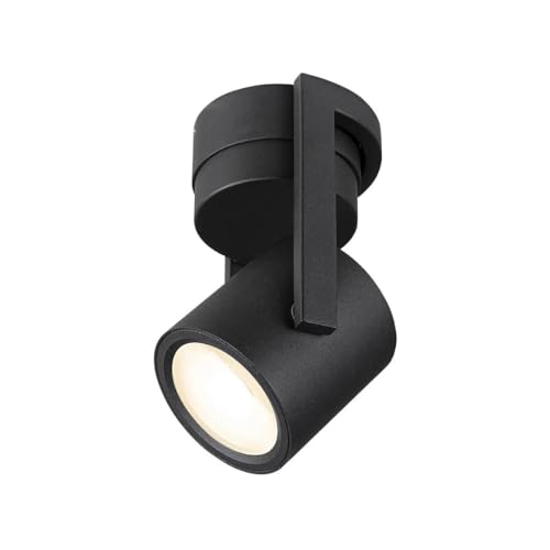 SLV Wand- und Deckenaufbauleuchte OCULUS CW / Decken- und Wand-Beleuchtung innen, LED Spot, Aufbau-Leuchte, Wandaufbauleuchte, Decken-Strahler / 11.0W 780lm schwarz dimmbar 1004664 von SLV