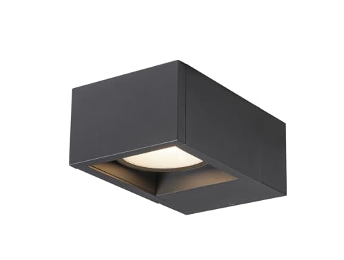 SLV ESKINA FRAME | Wandaufbauleuchte, Außenbeleuchtung von Hauseingang, Wänden, Terrassen, Fassaden, Treppen, LED Wandleuchte, Aussenleuchte | LED Inside, CCT switch 3000/4000K von SLV