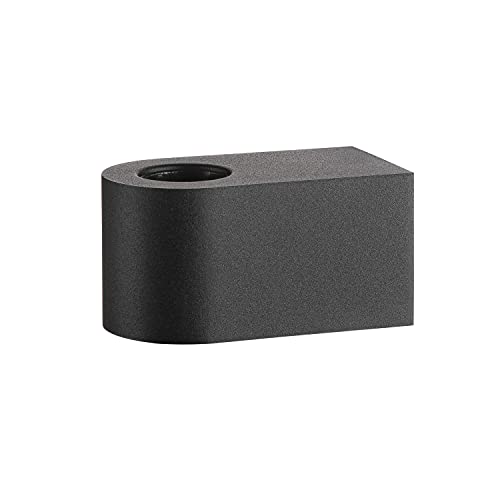 SLV Wandaufbauleuchte FITU CUBE WL / Wand-Beleuchtung innen, Aufbau-Leuchte, Wandaufbauleuchte, Decken-Strahler / E27 20W schwarz Stahl von SLV