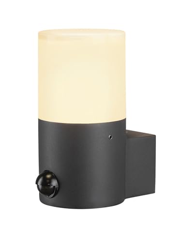 SLV Wandaufbauleuchte GRAFIT / Beleuchtung für Wände, Wege, Eingänge, LED Spot außen, Aufbau-Leuchte Outdoor, Gartenlampe / E27 IP44 11W anthrazit von SLV