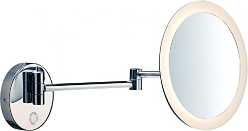 SLV Wandaufbauleuchte MAGANDA WL / Wand-Beleuchtung innen, LED Spot, Aufbau-Leuchte, Wandaufbauleuchte, Decken-Strahler / CCT switch 2700/3000/4000K IP44 4.8W 51lm chrom Stahl von SLV