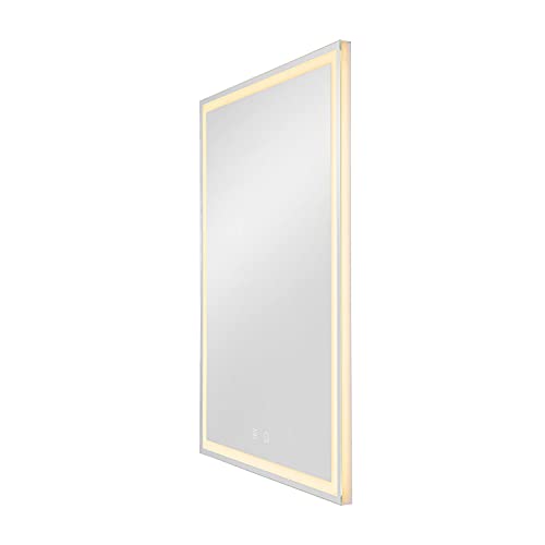 SLV Wandaufbauleuchte TRUKKO WL / Wand-Beleuchtung innen, LED Spot, Aufbau-Leuchte, Wandaufbauleuchte, Wandstrahler / IP44 25.0W 1290lm dimmbar, transparent, 60x80cm dimmbar, 1004730 von SLV