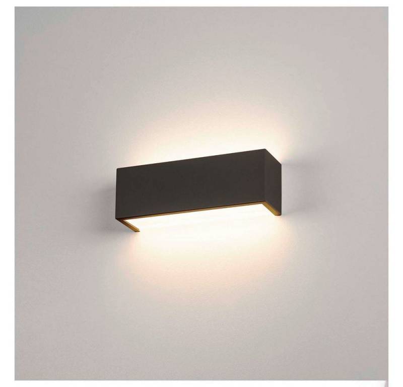 SLV Wandleuchte LED Wandleuchte Chrombo in Schwarz-matt 2x 8W 1580lm, LED von SLV