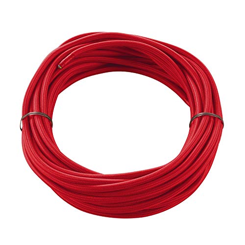 SLV elektrische Komponente PVC-LEITUNG MIT STOFFMANTEL 3-polig 10m / rot von SLV