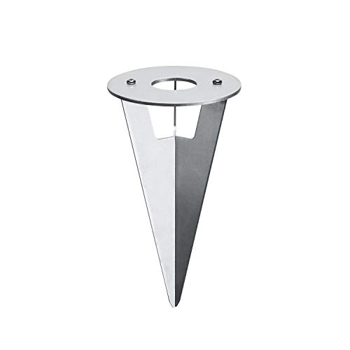SLV mechanische Komponente ERDSPIESS für HELIA Wege- und Standleuchte / Erdspieß für Außenlampe, Beleuchtung von Garten, Terrasse, Pflanzen, Wegen, Aussen-Leuchte, Außen-Strahler / edelstahl von SLV