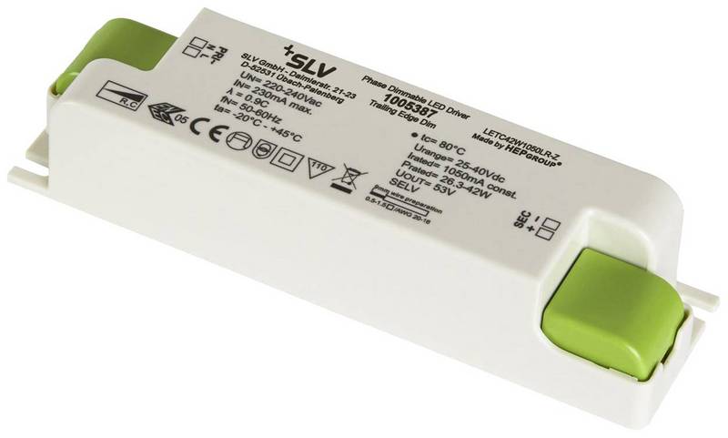 Slv 1005387 Led Treiber 40 W 1050 M A 240 V Leuchtenzubehör Beleuchtungstrafo B-Ware von SLV