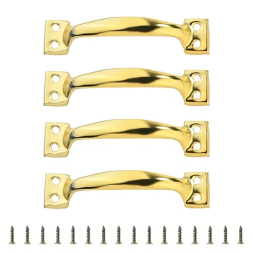 4 Stück Eisengriffe für Küchenschränke Garagentor und Kommoden Griffe Holzzaun Schrankgriffe Möbelknopf von SLXLYH