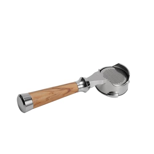 Edelstahl Espresso Portafilter Mit Holzgriff Bodenloser Kaffeemaschine Filterkorb Café Shop Ausrüstung von SLXLYH