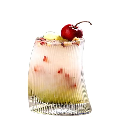 Elegante Gebogene Form Glaswaren Klare Gerippte Glasbecher Cocktails Getränke Für Den Täglichen Gebrauch Und Kaltem Widerstand Elegante Gebogene Form Glaswaren Klare Gerippte Glasbecher Cocktails Getränke Für Den Täglichen Gebrauch Und Kaltem Widerstand von SLXLYH