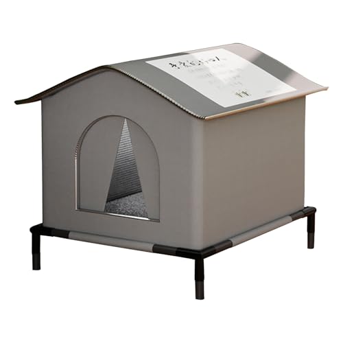 Katzen-Nest Streuner-Unterschlupf mit isolierendem Futter und wasserabweisend für den Außenbereich, bequem und warm, wasserdichtes Haus von SLXLYH