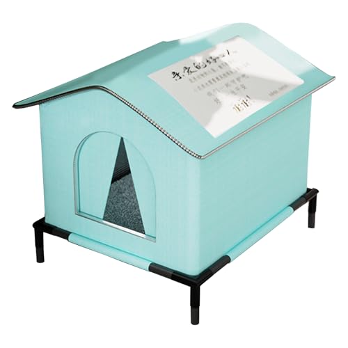 Katzen-Nest Streuner-Unterschlupf mit isolierendem Futter und wasserabweisend für den Außenbereich, bequem und warm, wasserdichtes Haus von SLXLYH