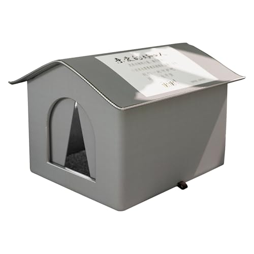Katzen-Nest Streuner-Unterschlupf mit isolierendem Futter und wasserabweisend für den Außenbereich, bequem und warm, wasserdichtes Haus von SLXLYH