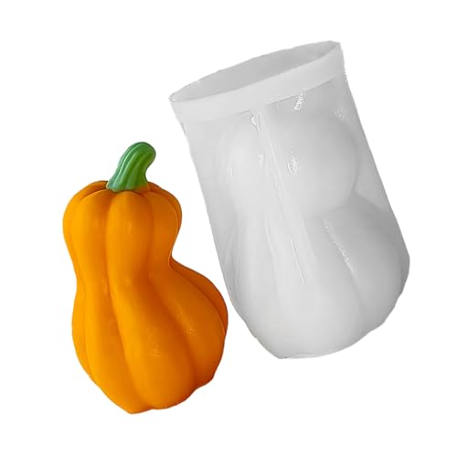 SLXLYH Kürbiskerzenformen Gussform Formen Thanksgiving Ornament Epoxidharz Halloween Silikonformen Pflaster Formform von SLXLYH