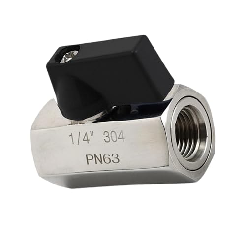 Mehrzweck 1/4inch 304 Edelstahl Miniaturkugel Kompakt Konstruktion Interner Externer Gewinde Für Enge Außengewinde Edelstahlventile von SLXLYH