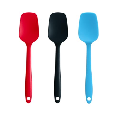 Packung Mit 3 Hitzebeständigen Gummi Utensilien Küche Spatel Set Silikon Batters Spatulas Kuchencreme Rühre Werkzeugküche Vorräte von SLXLYH