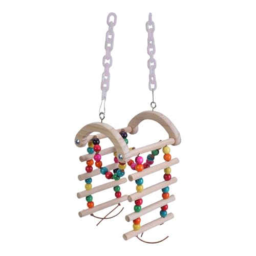 Parrot Cage Leiter Swing Set Spielzeug Für Vogelübungen Innen Und Außenhang Und Farbenfrohe Perlen Designs Visuies von SLXLYH