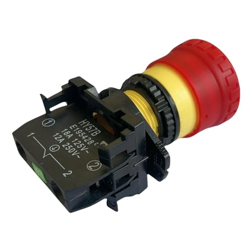 SLXLYH Runde Industrielle Pushbutton Switches Hy57B Notfälle Stopp Druckknopfschalter Für Elektrische Anwendungen Für Maschinengeräte von SLXLYH