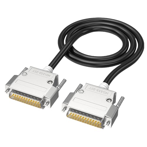 SLXLYH DB25 RS232 Verlängerungskabel Doppelabschirmung 26AWG Kabeldruckerdaten Kabel Schwarz SLXLYH DB25 RS232 Verlängerungskabel Doppelabschirmung 26AWG Kabeldruckerdaten Kabel Schwarz von SLXLYH